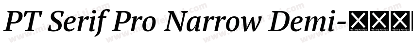 PT Serif Pro Narrow Demi字体转换